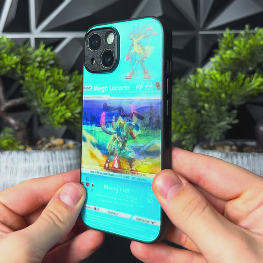 PokiCase® 3D Reflective Lucario Case