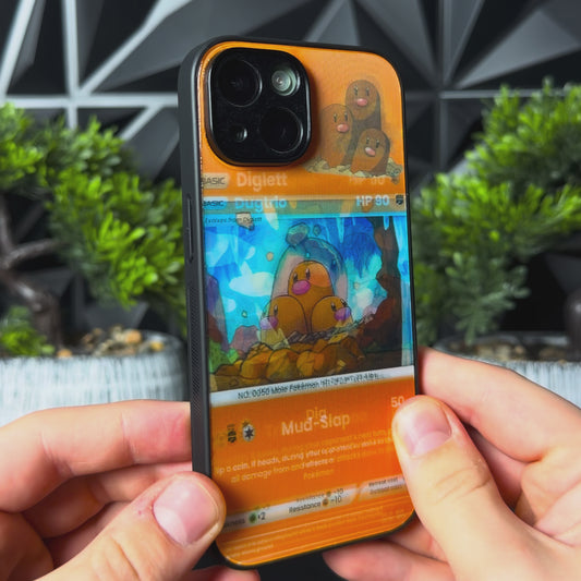PokiCase® 3D Reflective Diglett Case